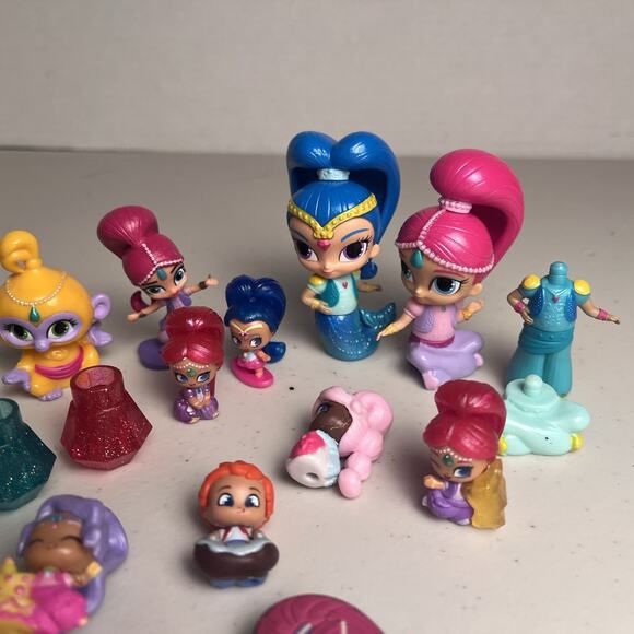 Shimmer & Shine Teenie Genies Nickelodeon Mini Figures Variety Lot + Jibbitz - Picture 12 of 13